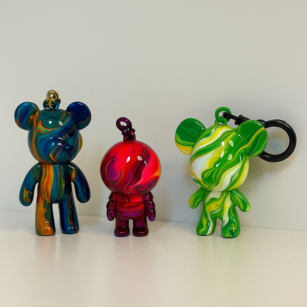 Atelier porte clé FLUID ART