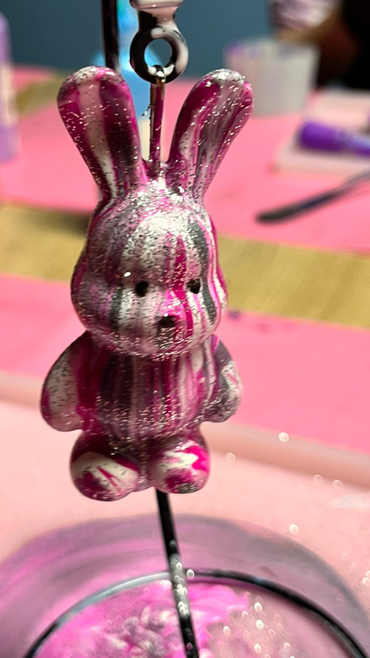 Atelier porte clé FLUID ART