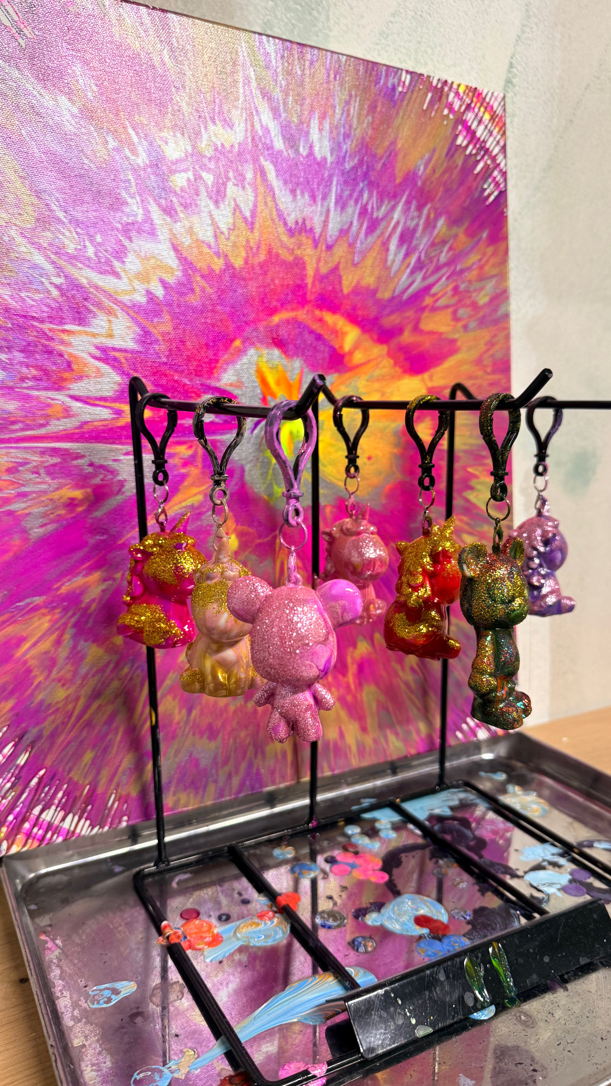 Atelier porte clefs FLUID ART