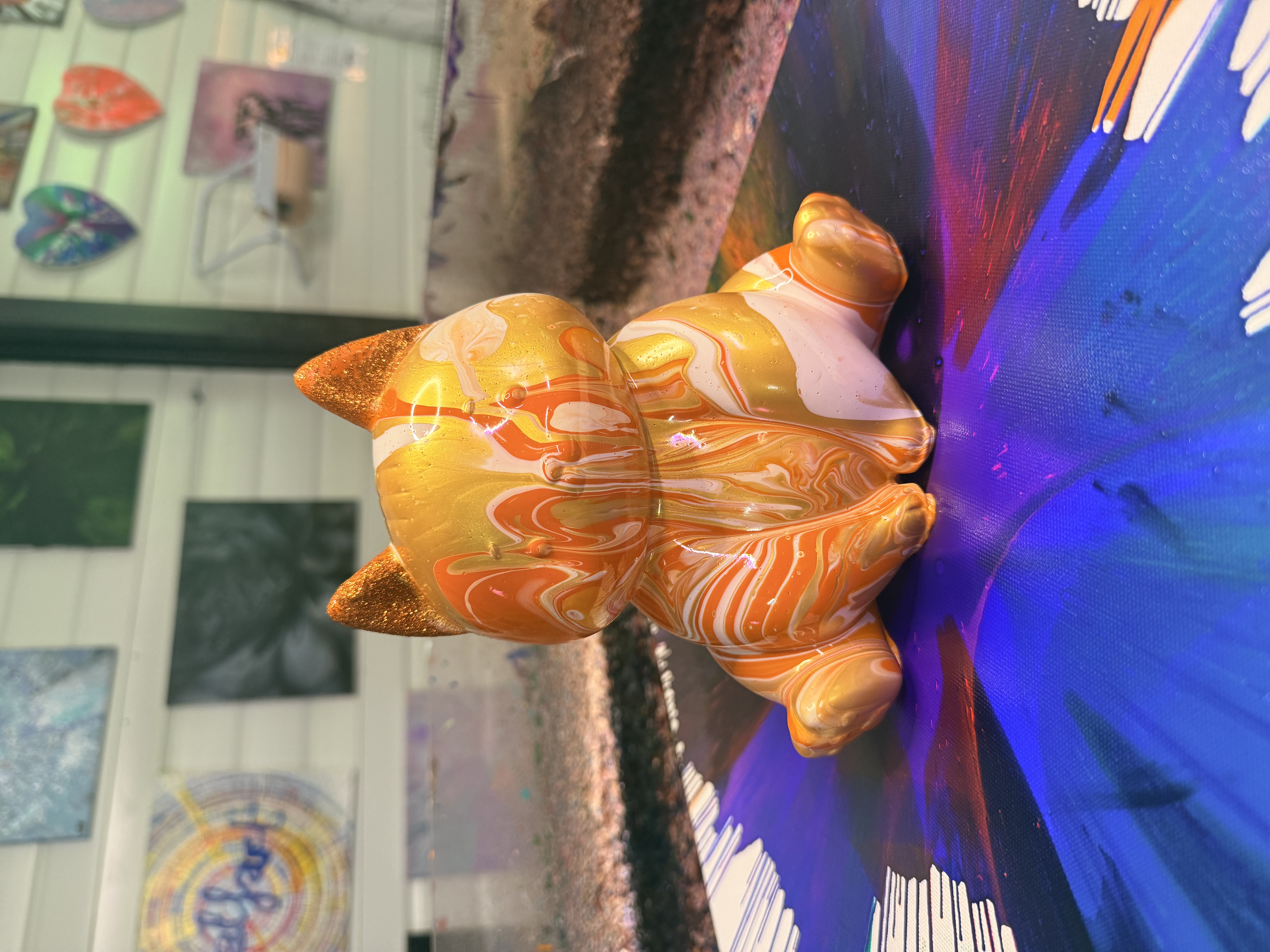 FLUID ART sur un chat 