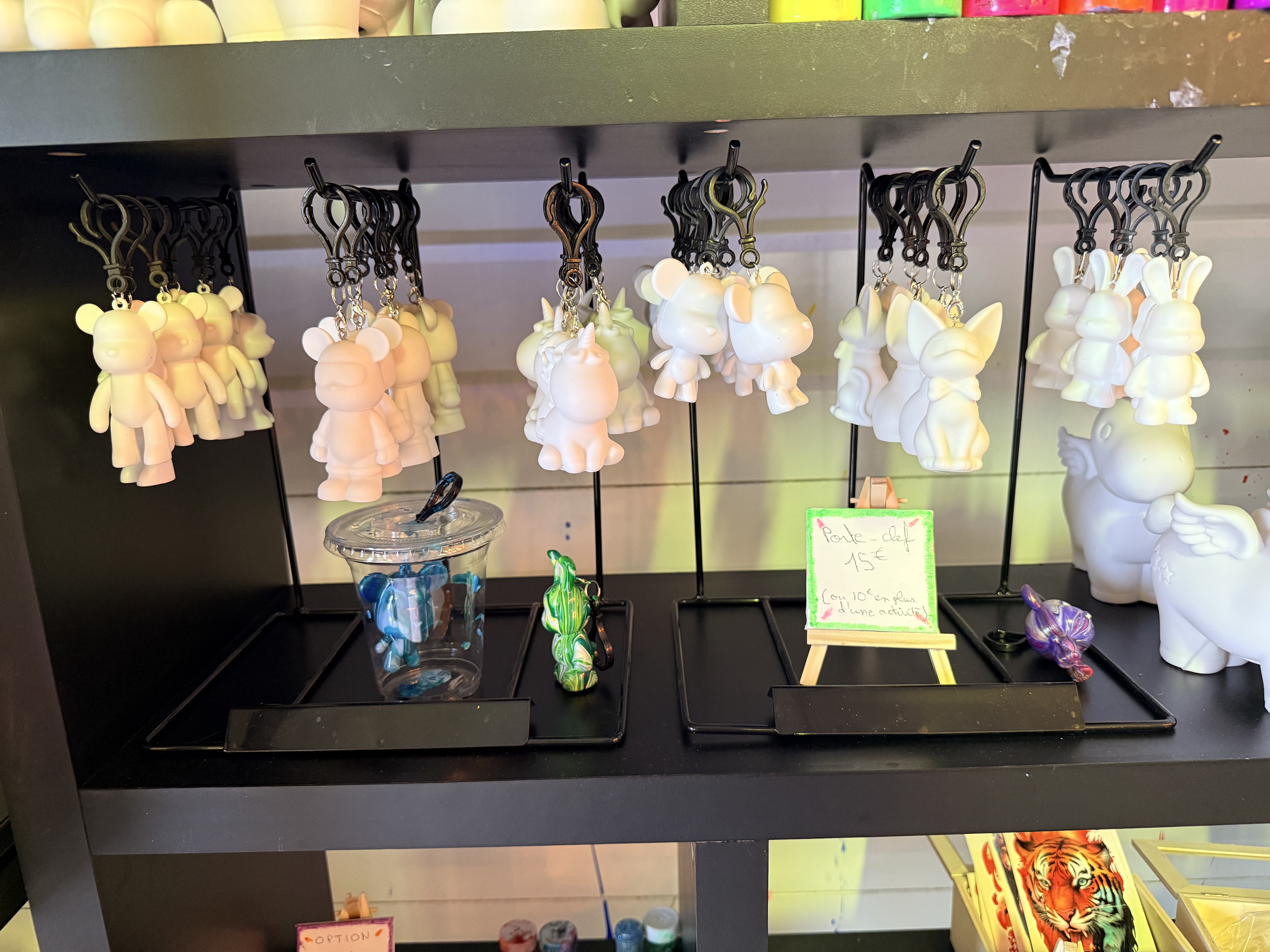 🎨 Pack Porte clefs en Fluid Art 8 cm