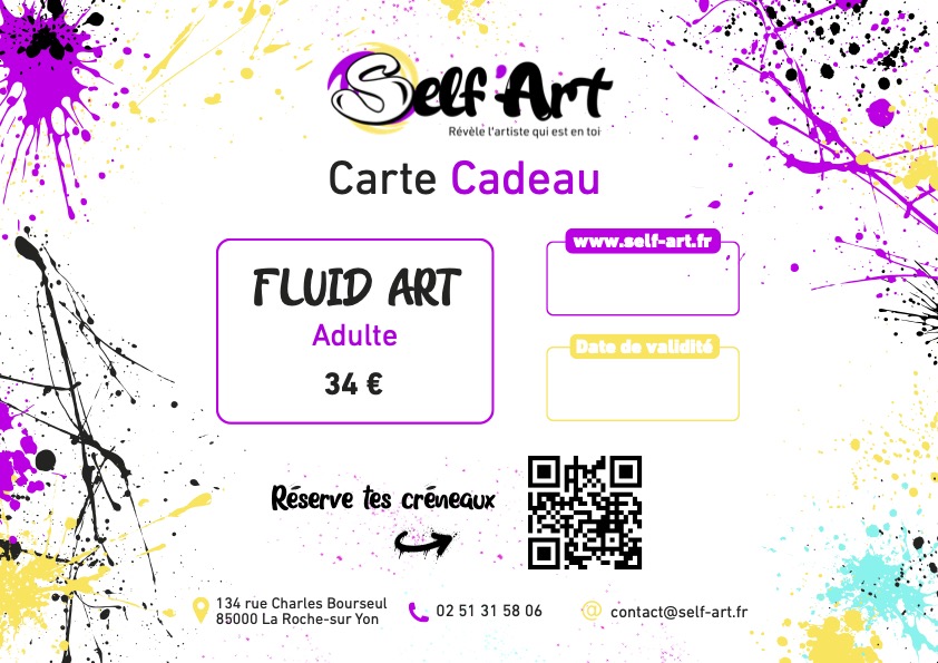 Carte Cadeau FLUID ART ADULTE