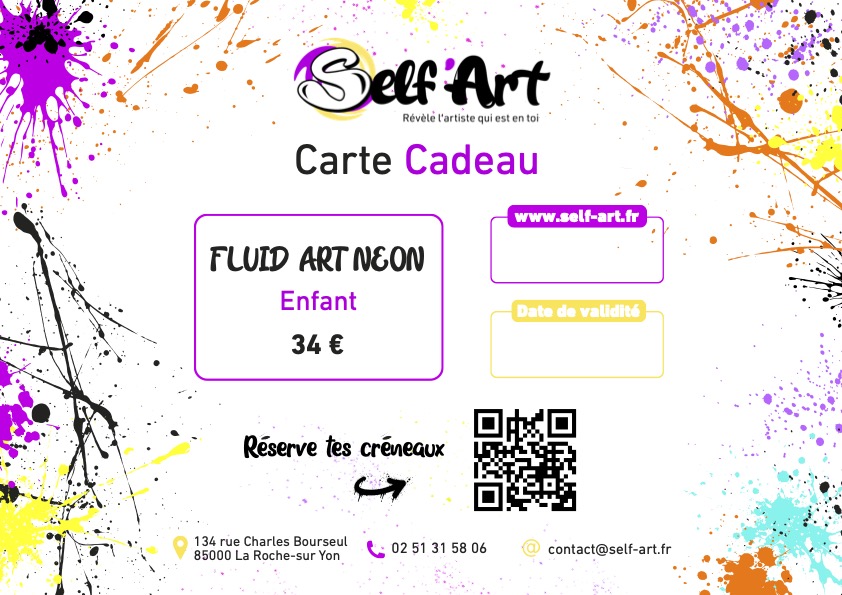 FLUID ART NEON ENFANT