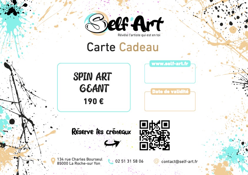Carte Cadeau SPIN ART GEANT