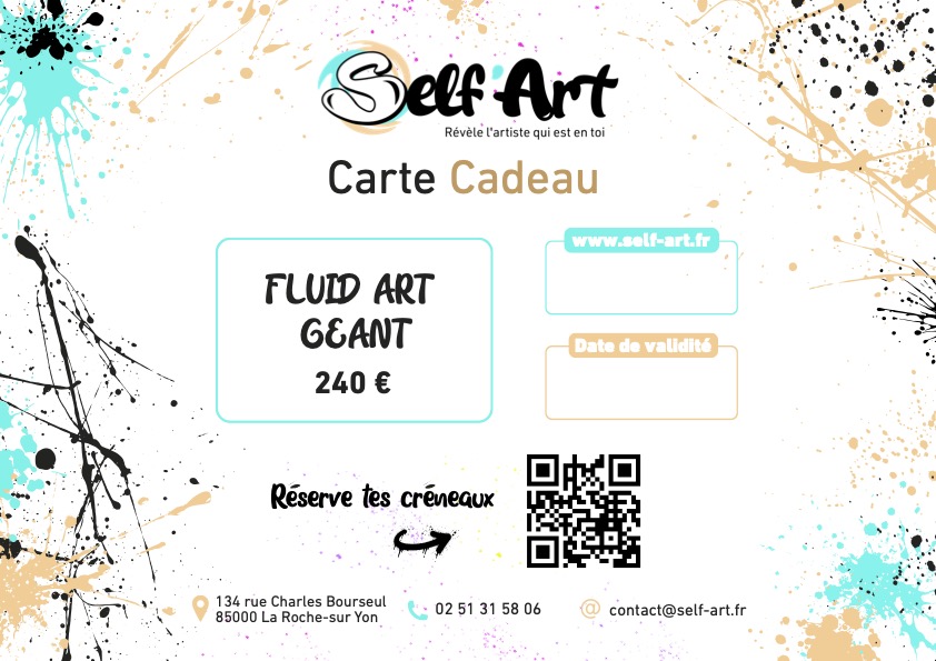 Carte Cadeau FLUID ART GEANT