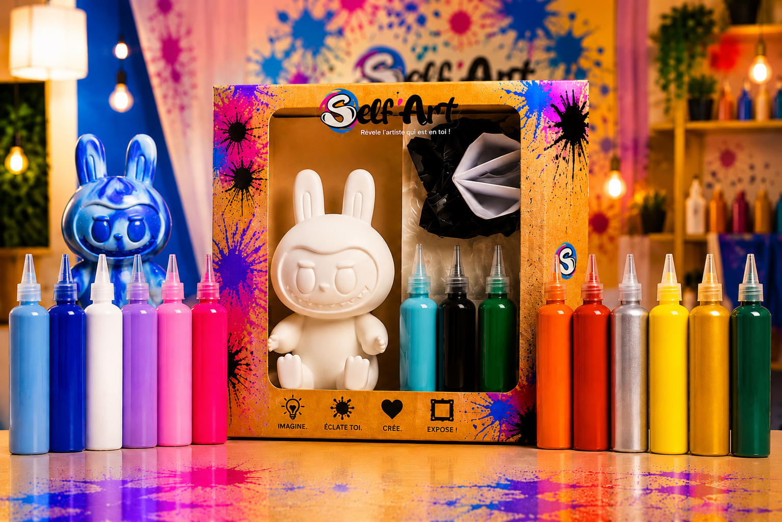 1 KIT CREATIF MONSTRE avec 3 couleurs au choix