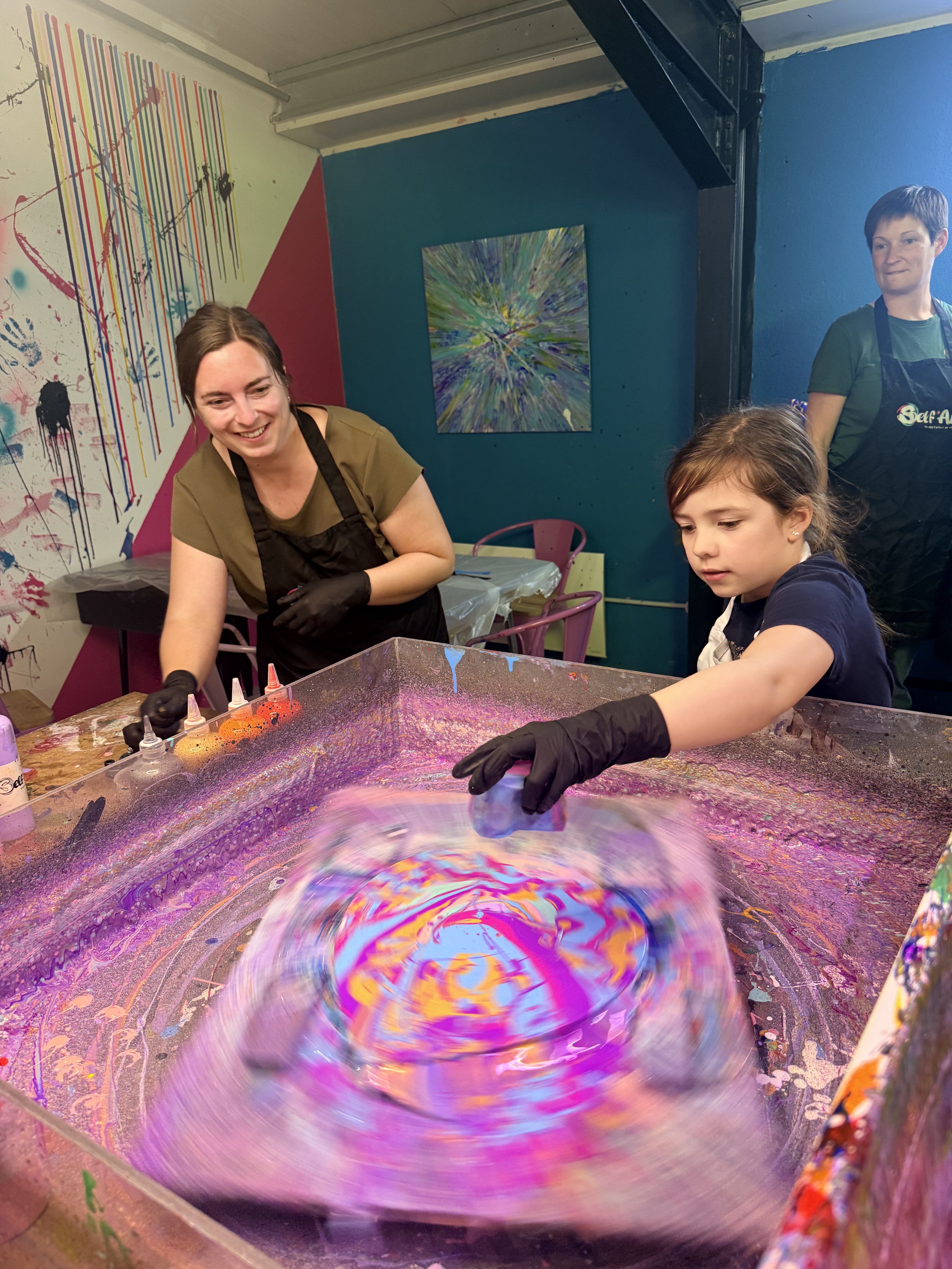 Spin Art en action